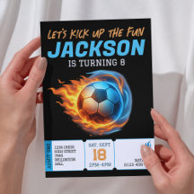 Soccer Thème Anniversaire Fête Athlète Anniversair