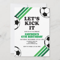 Soccer Ticker It Green Anniversaire