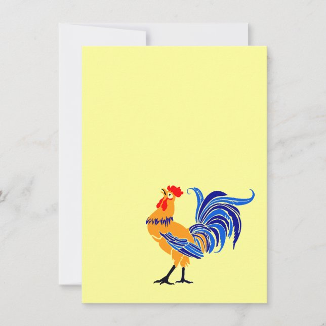 Invitation sociale de partie de coq de (Devant)