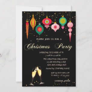 Invitation Société d'ornements de Noël de Noël