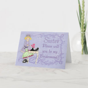 Invitation Soeur Bridesmaid - Serez-Vous Ma Bridesmaid ?