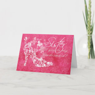 Invitation Soeur Bridesmaid, serez-vous ma Soeur Bridesmai ?