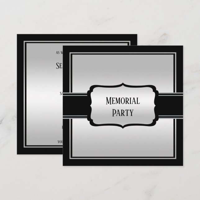 Invitation Soeur de l'homme et la fête commémorative noire (Devant / Derrière)