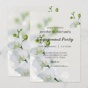 Invitation Soft Elegant Orchid Engagement