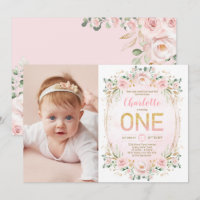 Soft Pastel Blush Flower Parties scintillant 1er a
