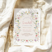 Soft Pastel Fleur sauvage Garden Girl Fête d'anniv