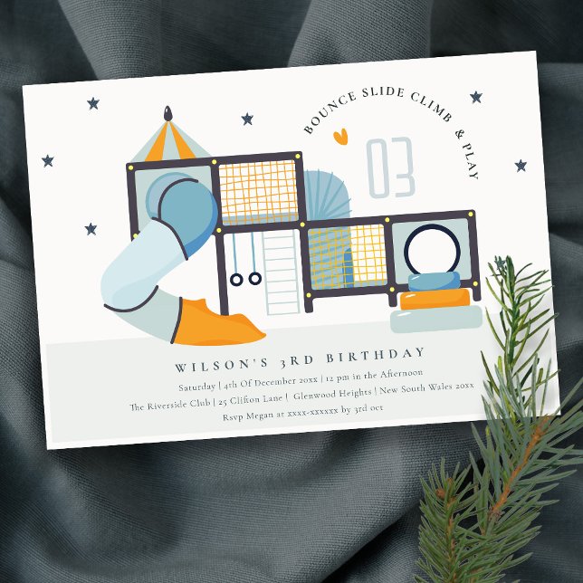 Invitation Soft Play Center Indoor Jungle Gym Anniversaire de (Créateur téléchargé)