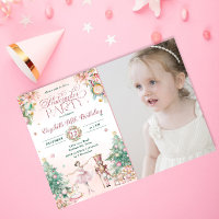 Soft Rose Nutcracker Winter Girls Birthday Party