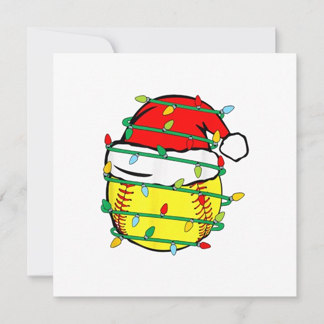 Invitation Softball de Noël  (Devant)