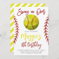 Softball Swing on Over Anniversaire
