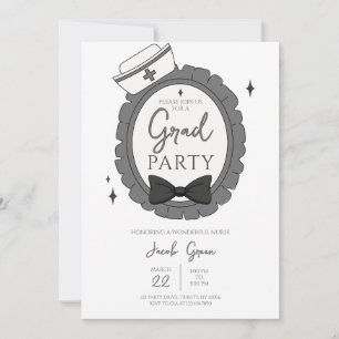Invitation Soins infirmiers noirs