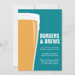 Invitation Soirée à la bière Pilsner moderne