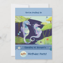 Invitation Soirée Anniversaire de enfant de la piscine des Se