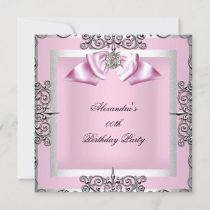 Invitation Soirée Anniversaire Pretty Rose