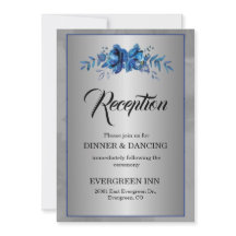 Soirée Argent Fleur Blue Affair Réception