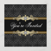Soirée Black Lace Black Gold Black Tie