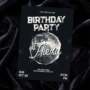 Invitation Soirée boule disco