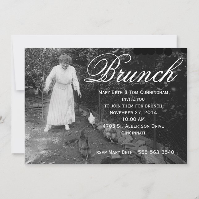 Invitation Soirée Brunch (Devant)