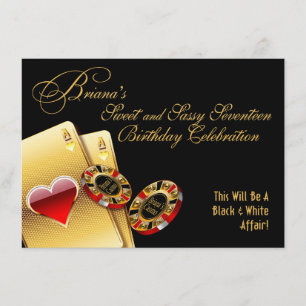 Invitation Soirée Casino Briana 17ème Anniversaire