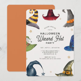 Invitation Soirée Casquette de l'Assistant d'Halloween modern