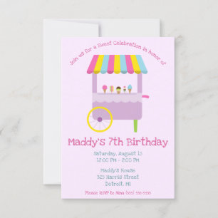 Invitation Soirée Célébration de glace Crème Stand Anniversai