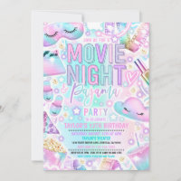 Soirée cinéma Pajama Pastel Rainbow Anniversaire P