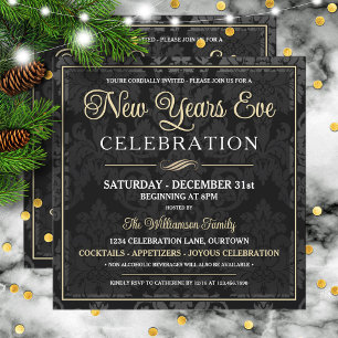Invitation Soirée Cocktail de la Saint-Sylvestre