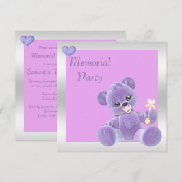 Invitation Soirée commémorative à double face de l'Ours de Te
