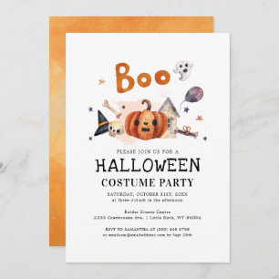 Invitation Soirée Costume d'Halloween pour les petits