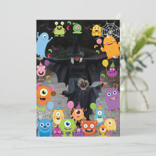 Invitation Soirée d'Anniversaire de enfant du Monster Costume
