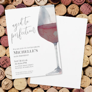 Invitation Soirée d'anniversaire des 60 ans de Wine Simple Si