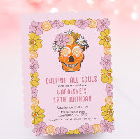 Soirée d'anniversaire des filles du crâne de sucre