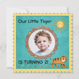 Invitation Soirée d'anniversaire du petit tigre