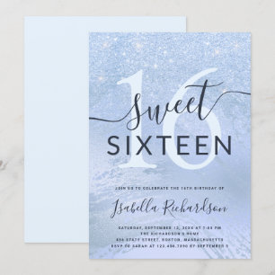 Invitation Soirée d'anniversaire en sweet sixteen de parties