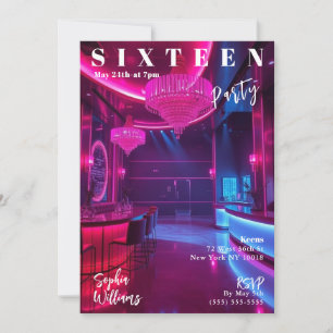 Invitation Soirée d'anniversaire Seteen Magazine Couverture
