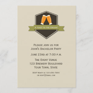 Invitation Soirée de bachelor