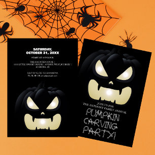 Invitation Soirée de carrosserie simple Citrouille Halloween 