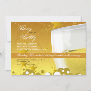 Invitation Soirée de Champagne Nouvel An