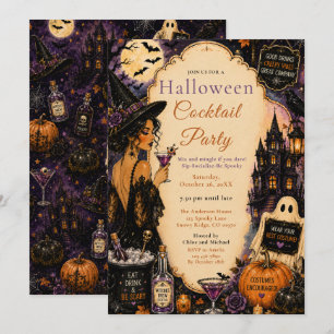 Invitation Soirée de cocktail Halloween