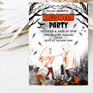 Invitation Soirée de danse des fantômes pour Halloween