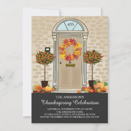 Invitation Soirée de fête de Thanksgiving unique