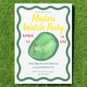 Invitation Soirée de golf Masters Montre