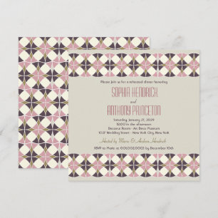 Invitation Soirée de groupe Art déco Mariage