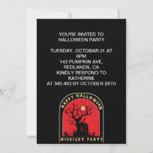 Soirée de Halloween à minuit