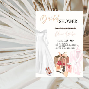 Invitation Soirée de mariage élégante Fête des mariées de rob