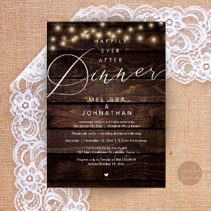 Invitation Soirée de Mariage Happily Ever After