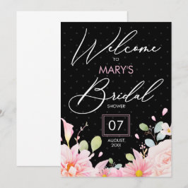 Invitation Soirée de mariée rose moderne invit budget