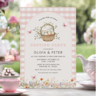 Invitation Soirée de nidification des filles roses Préparer l