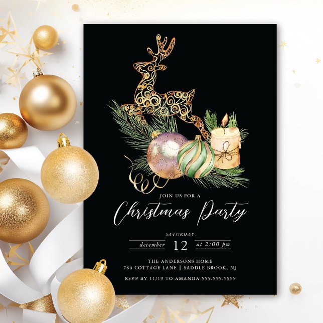 Invitation Soirée de Noël de Golden Deer (Créateur téléchargé)