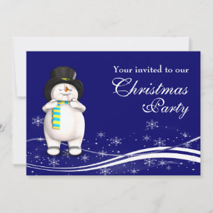Invitation Soirée de Noël de Snowman